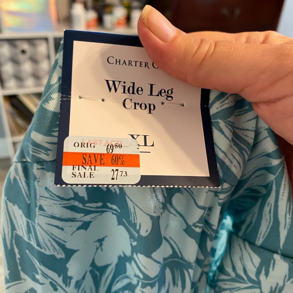 Macy’s Charter club Island Breeze crop pants New with Tags - Picture 5 of 5